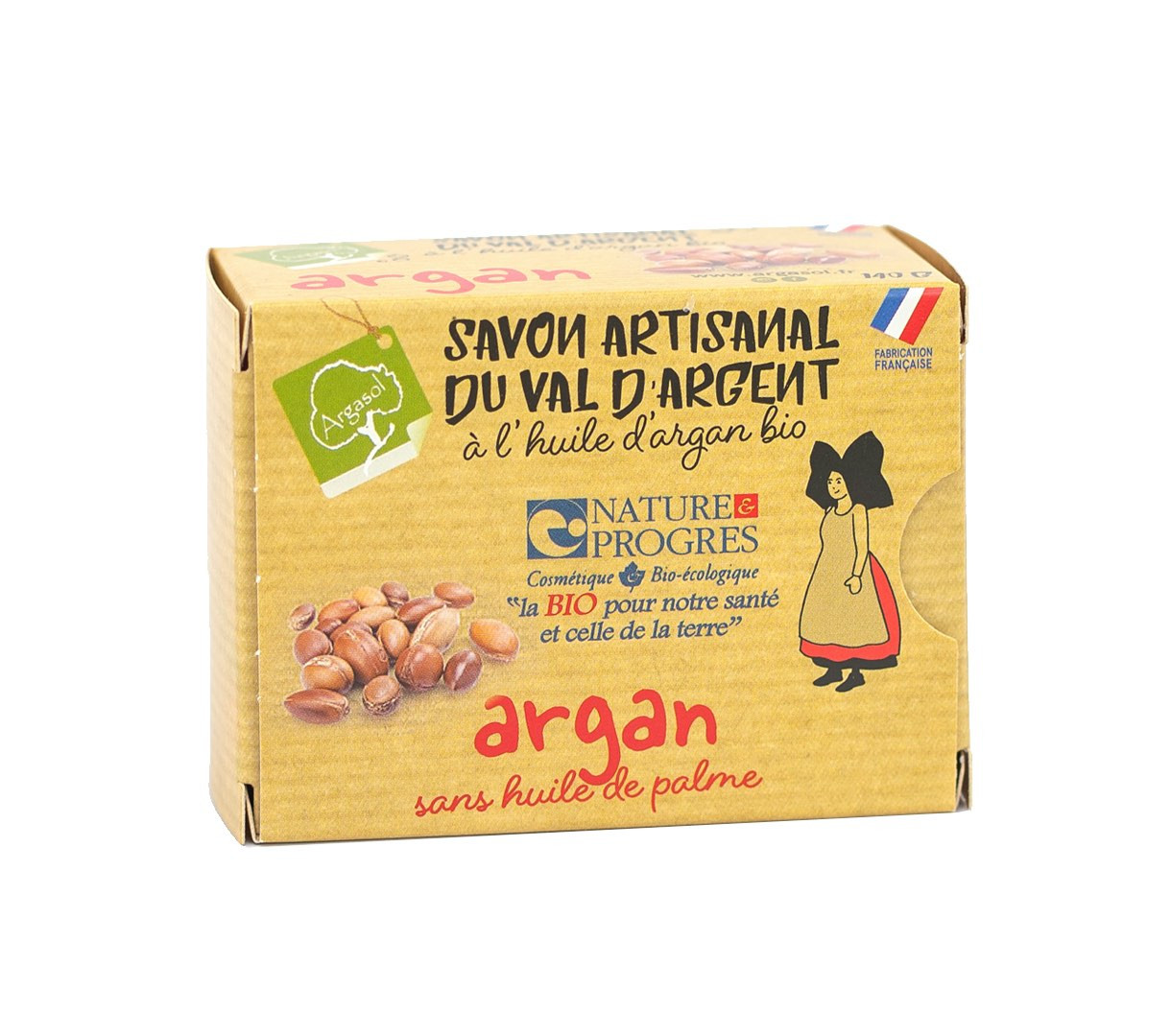 Savon Bio à l'huile d'Argan 140g Argasol