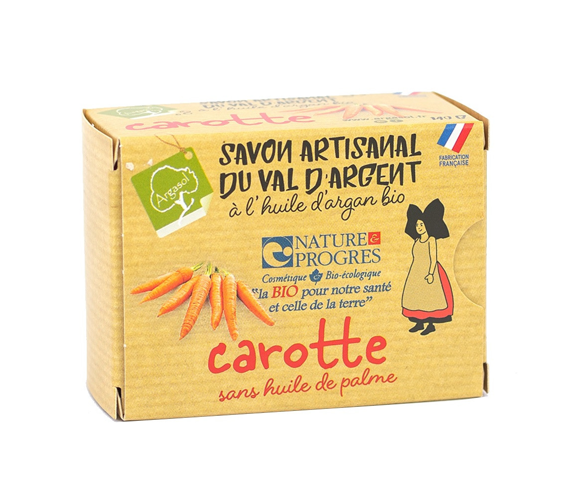 Savon Bio à la Carotte 140g Argasol