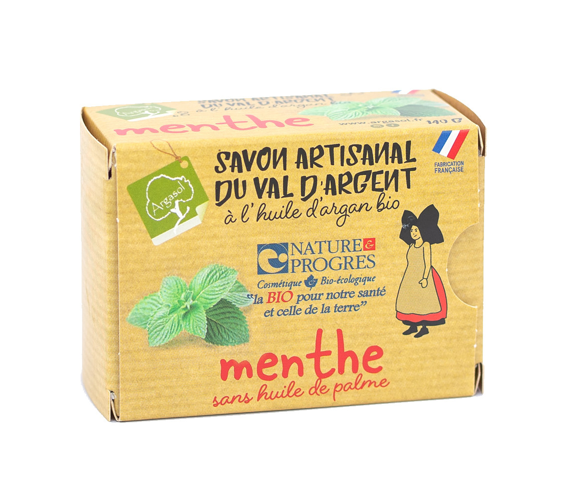 Savon Bio à la Menthe 140g Argasol