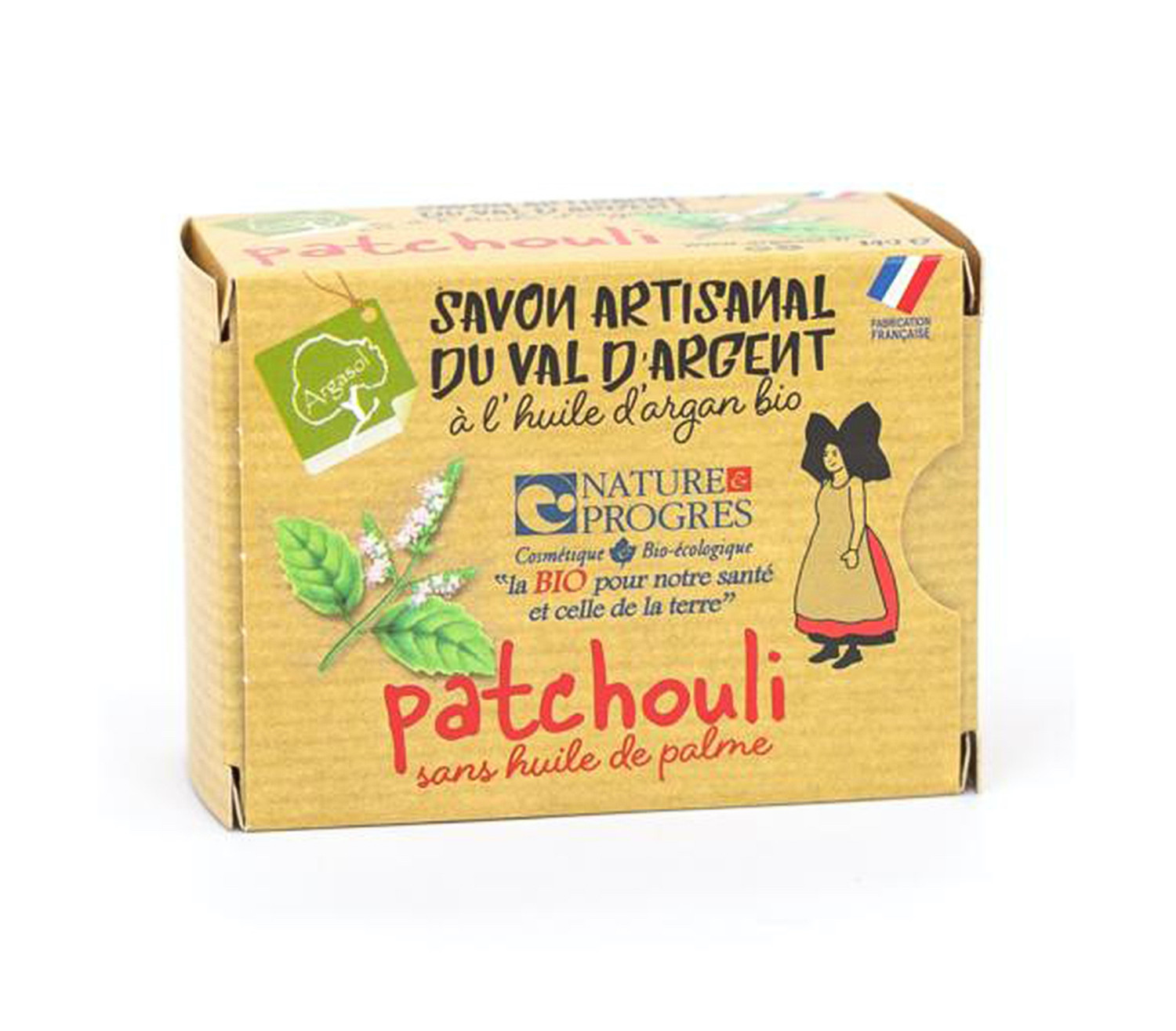 Savon Bio au Patchoulie 140g Argasol