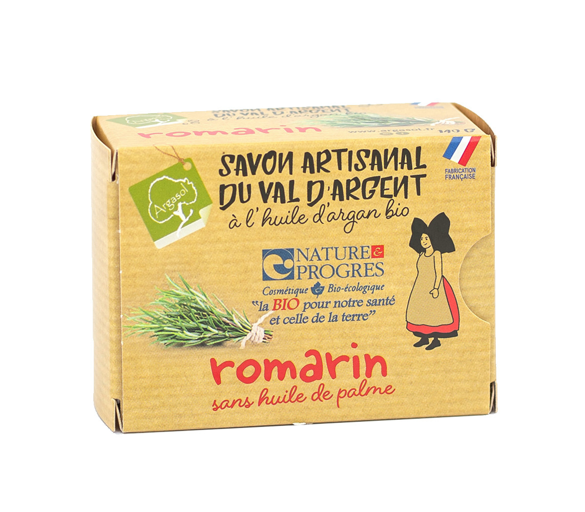 Savon Bio au Romarin 140g Argasol