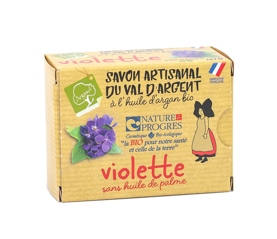 Savon Bio à la Violette 140g Argasol