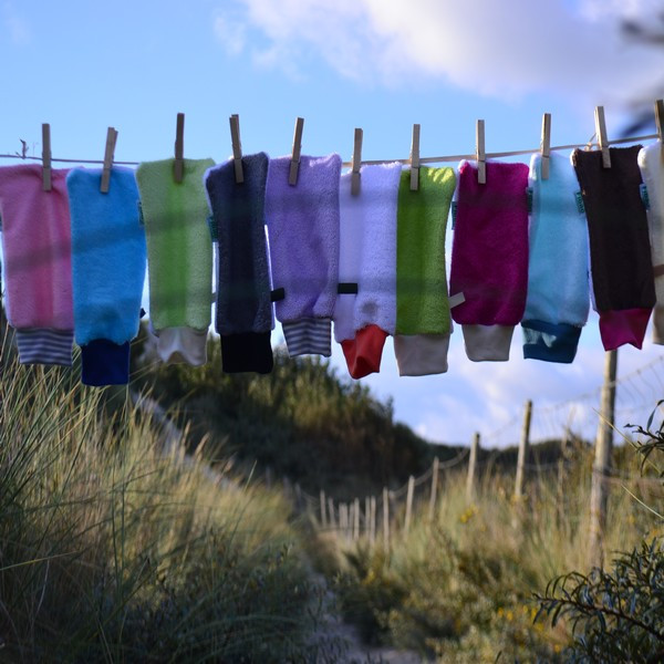 Gant de toilette Enfant en fibre de bambou (7 coloris)