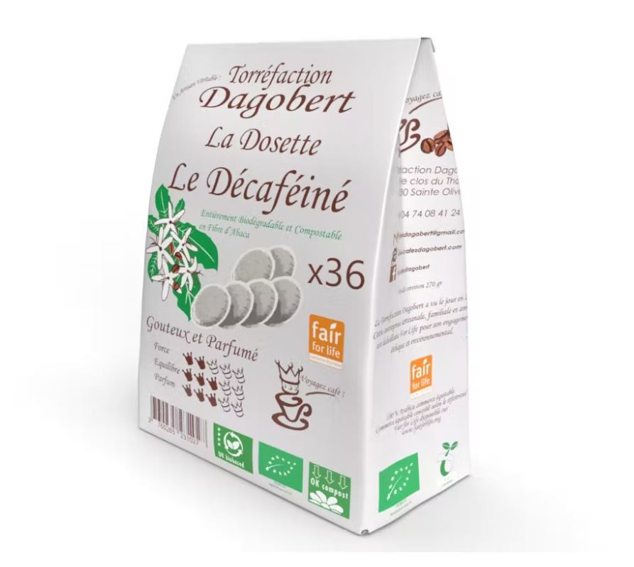 Dosettes Le Décafeiné 100% Arabica bio&équitable