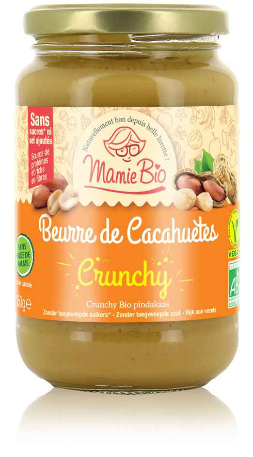 Beurre de cacahuète crunchy 350g