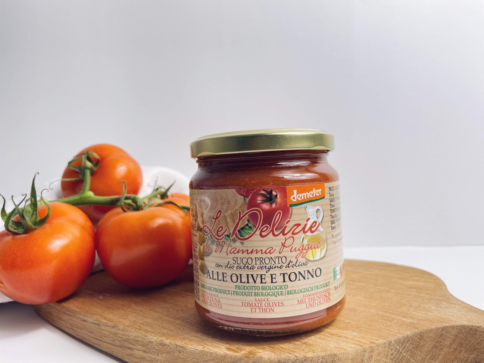 Sauce tomate aux olives et au thon 300g