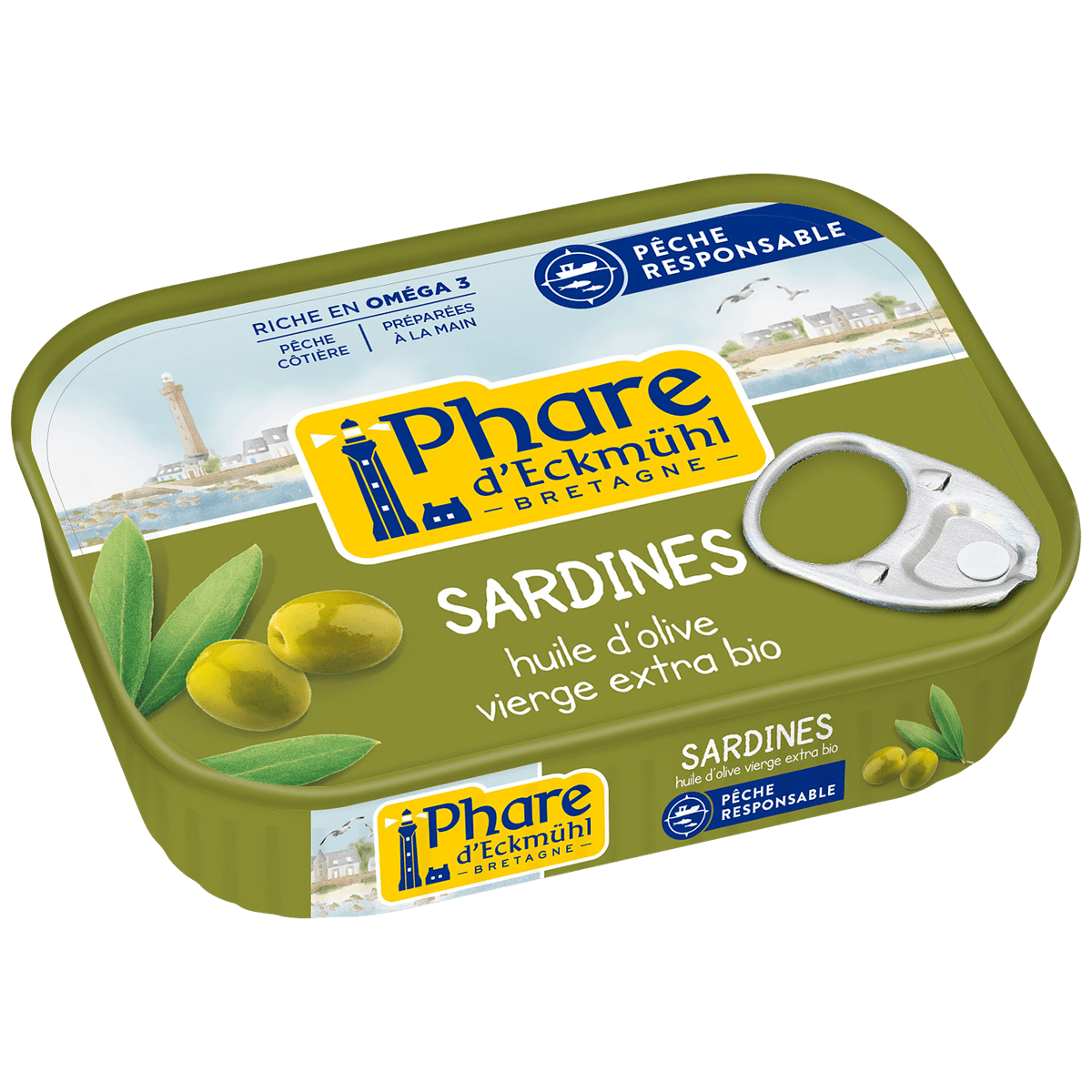 Sardine à l'huile d'olive vierge extra 135g Phare d'Eckmühl