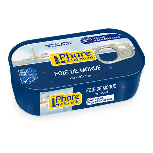 Foie de morue au naturel Phare d'Eckmuhl