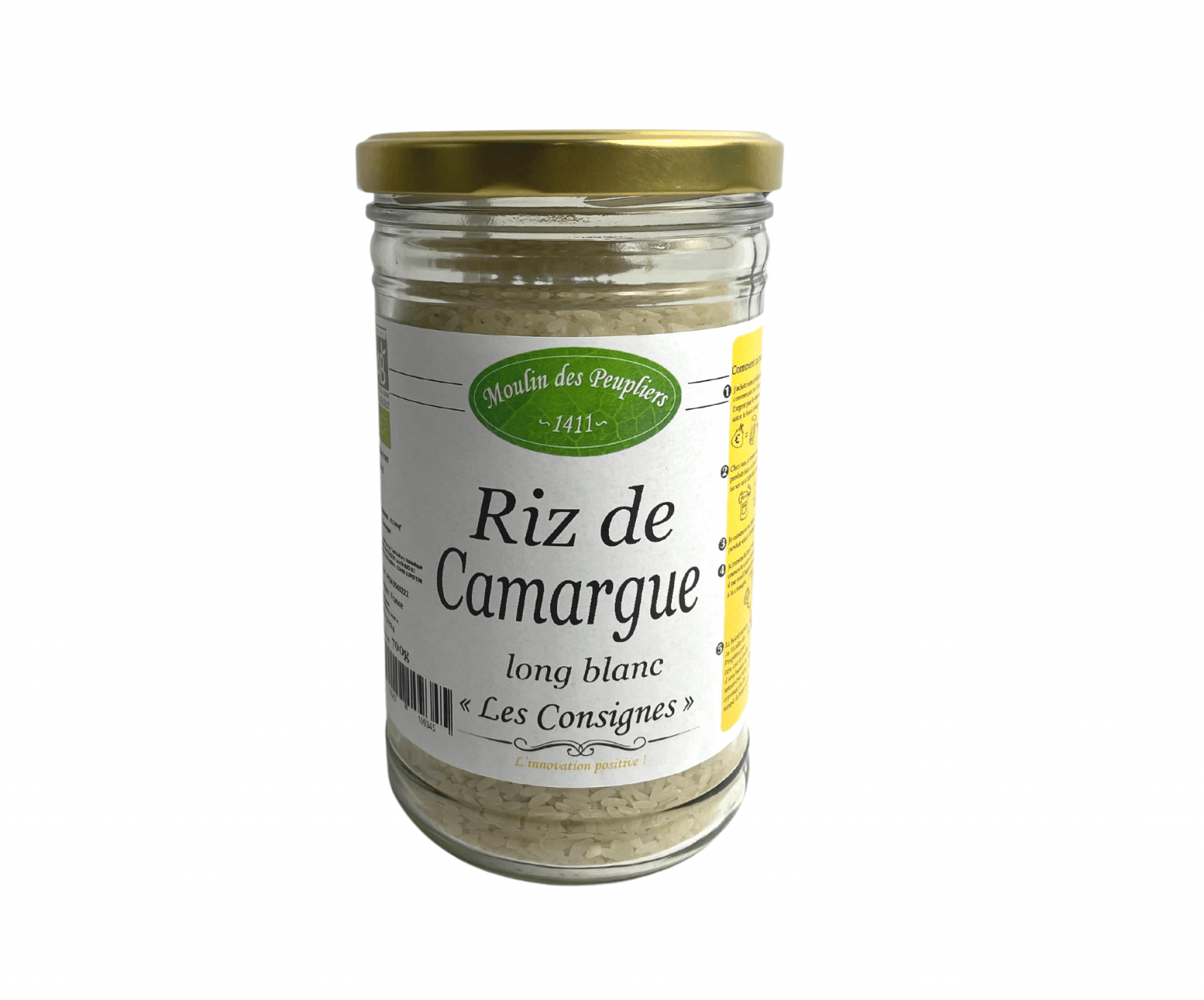 Riz de camargue long blanc Moulin des Peupliers