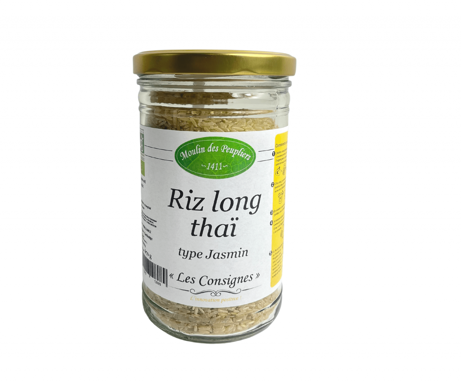 Riz long complet thai jasmin Moulin des Peupliers