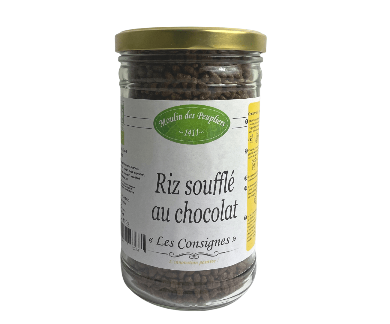 Riz soufflé choco caramel Moulin des Peupliers