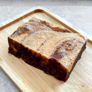 Brownie marbré aux cacahuètes PUR ETC (2 parts)