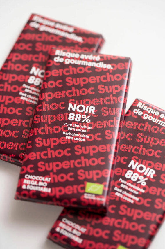 Tablette de chocolat noir 88% Superchoc 70g