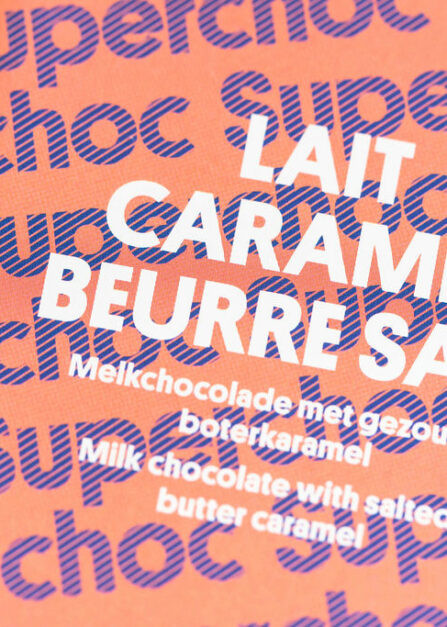 Tablette chocolat au lait et caramel beurre salé Superchoc 70g