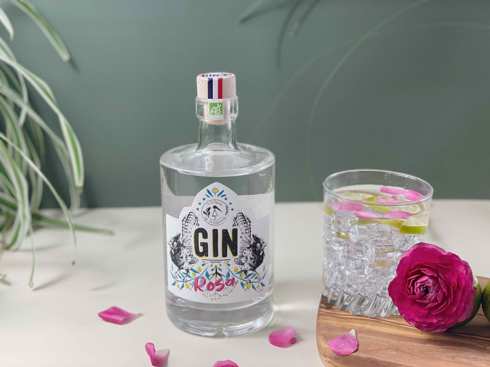 Gin rosa 43,9% distillerie