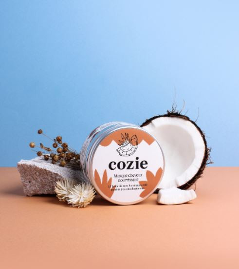 Masque cheveux nourrissant à l'huile de coco et l'actif marin breton COZIE