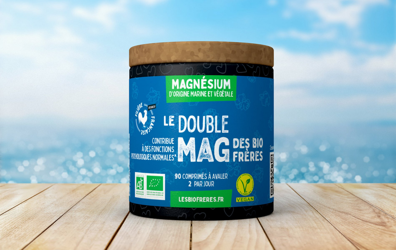 Magnésium marin végétal 90 comprimés