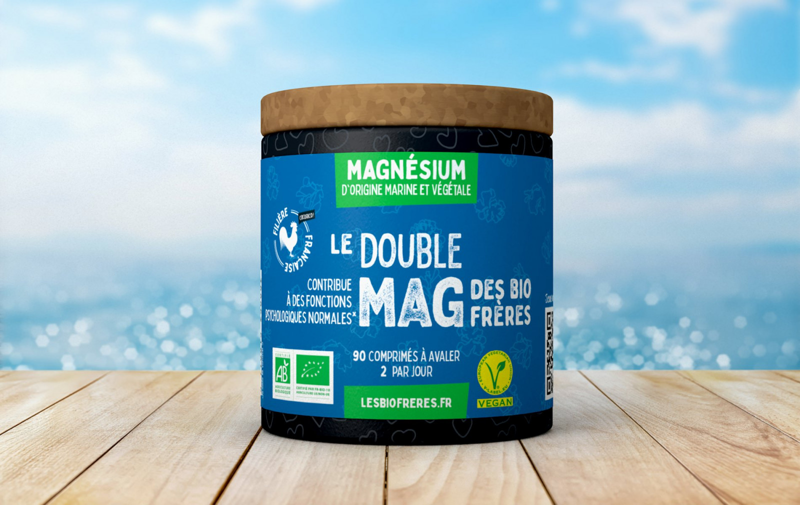 Magnésium marin végétal 90 comprimés