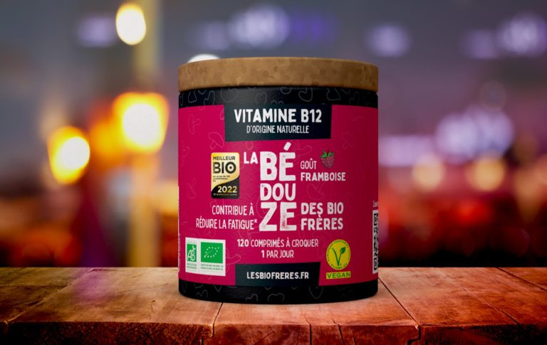 Vitamine B12 120 comprimés framboise
