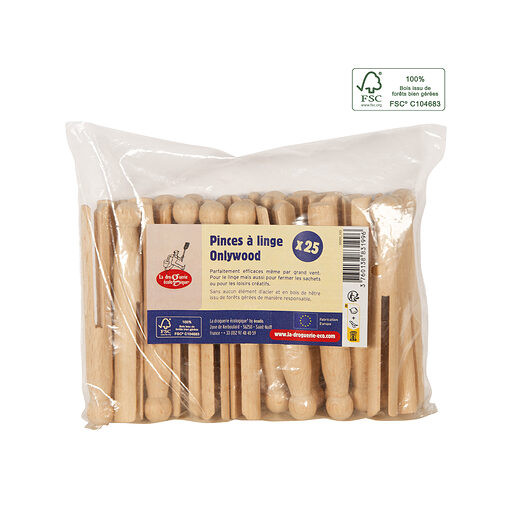 Pinces à linge en bois x25