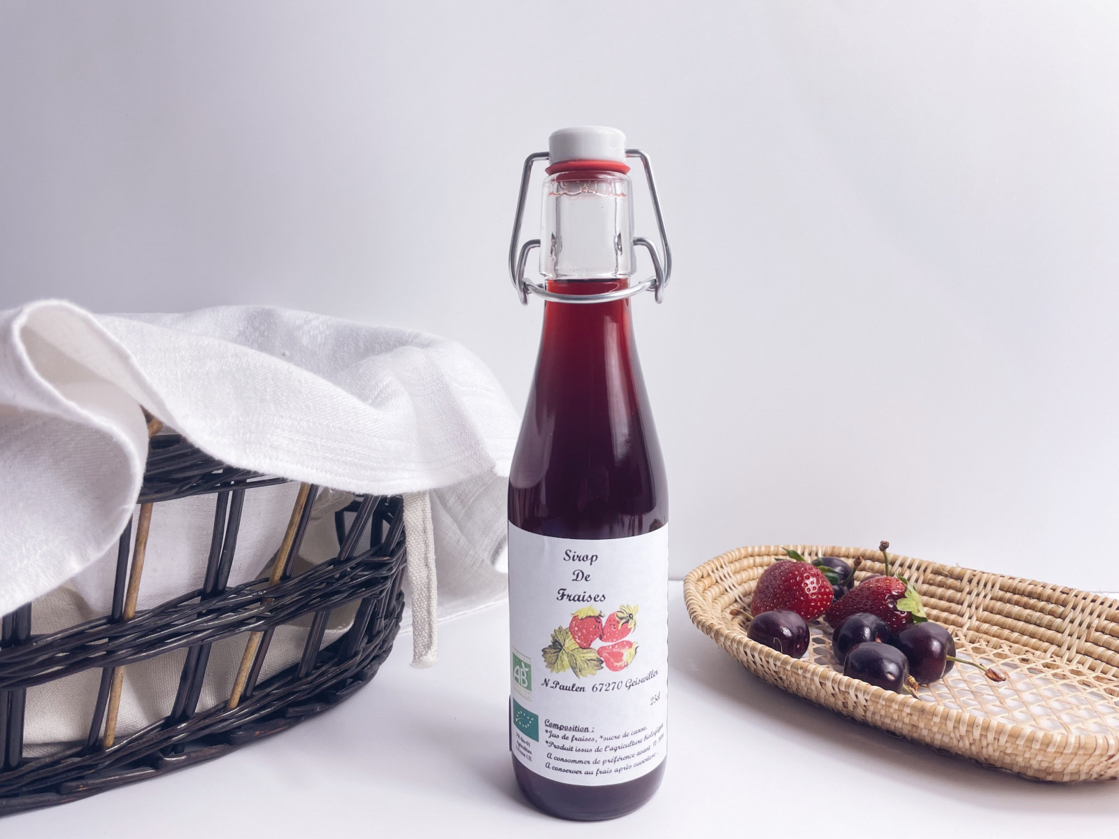 Sirop de fraises Confiture Paulen 25cl