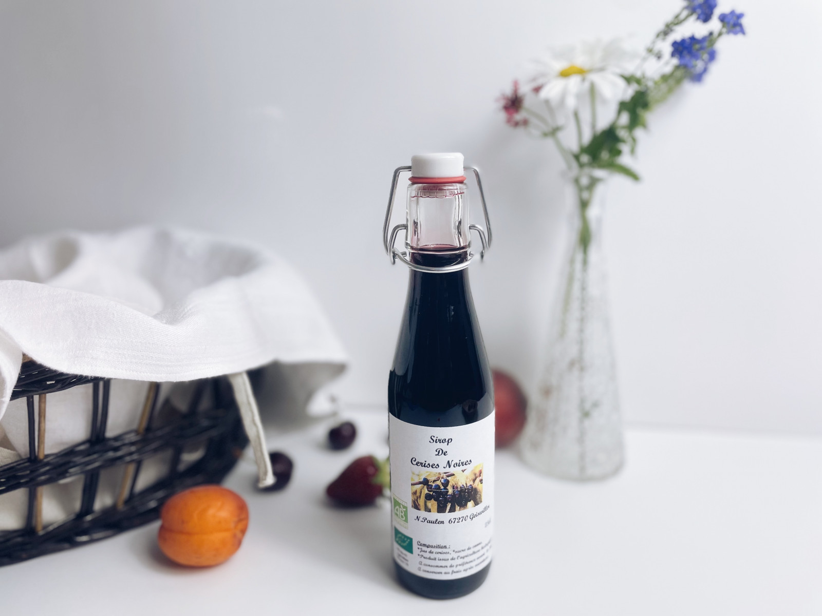 Sirop de cerises noires Confiture Paulen 25cl