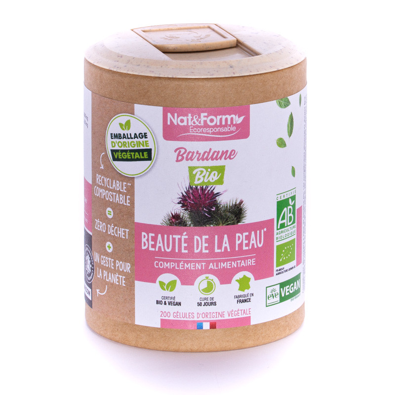 Beauté de la peau - bardane-90 gelules