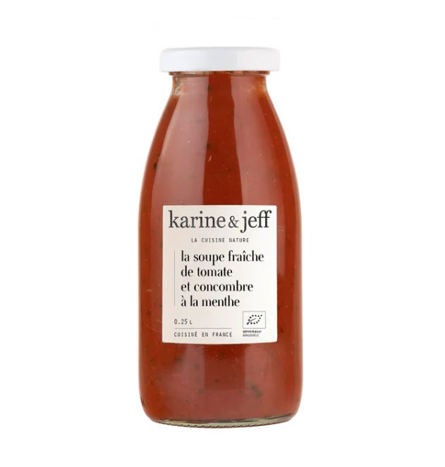 Soupe fraiche de tomate&concombre à la menthe 0.25l Karine&Jeff