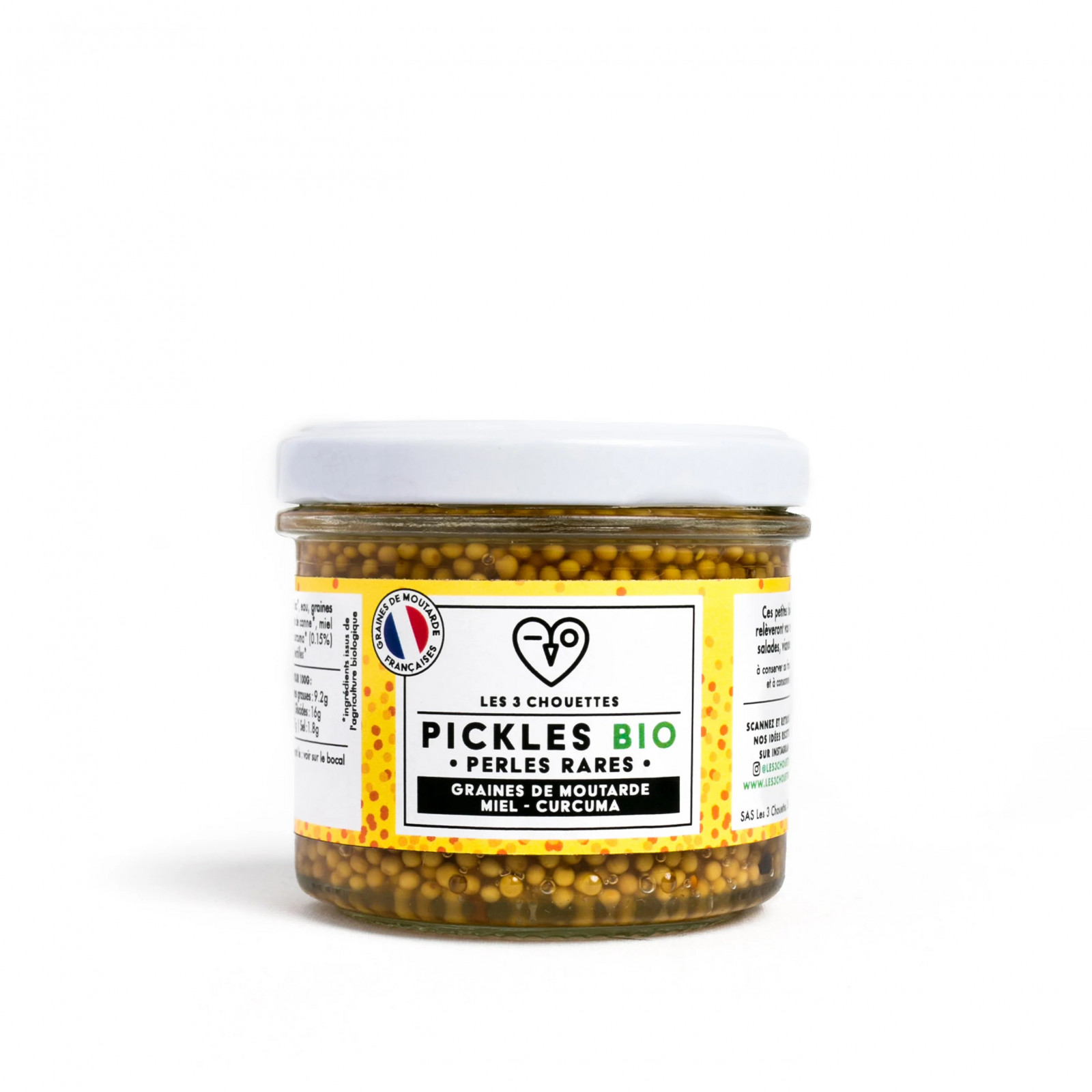 Pickles graines moutarde miel curcuma