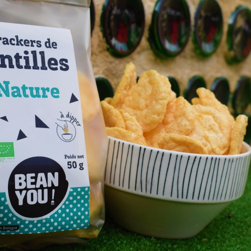 Crackers de lentilles nature 80g