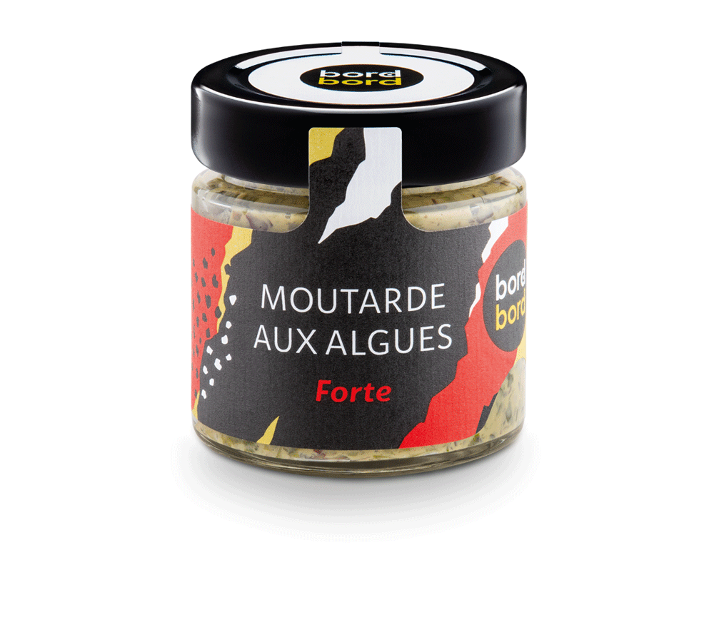 Moutarde forte aux algues 110g Bord à bord