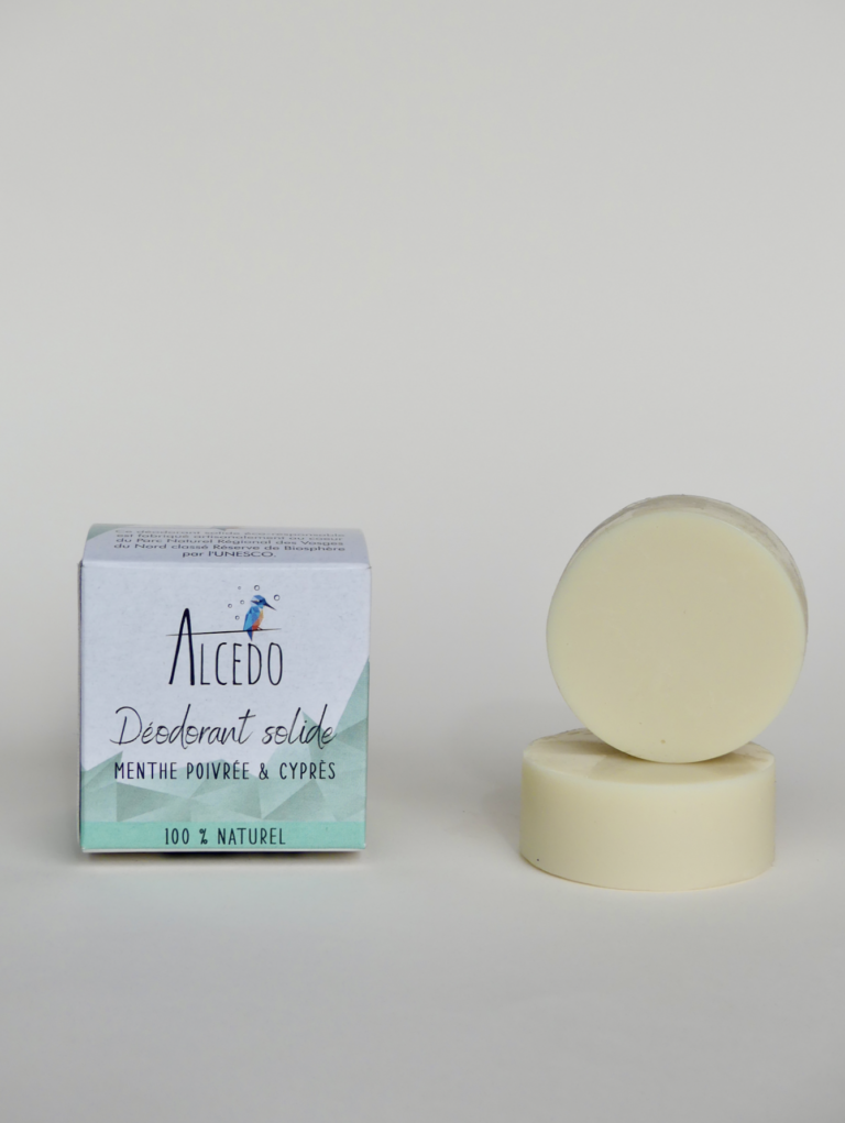 Déodorant solide menthe & cyprès Alcedo 35g