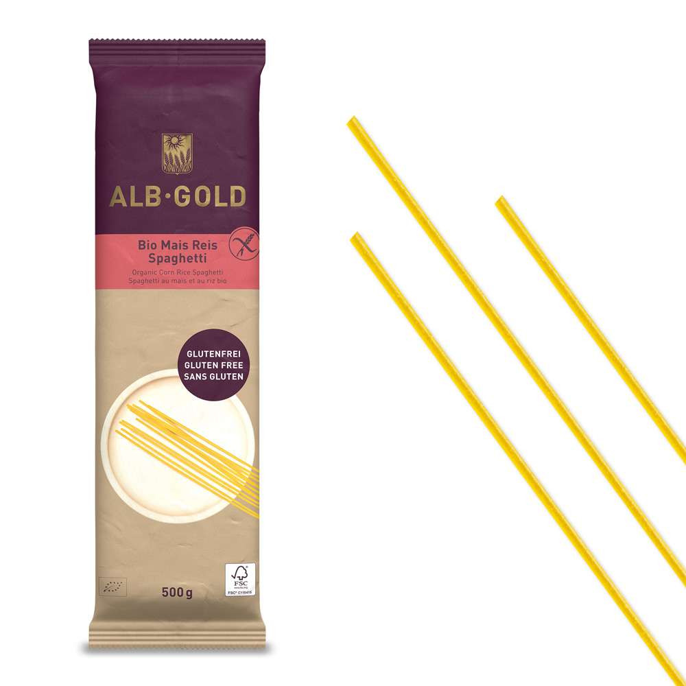 Spaghetti de maïs et riz Albgold 500g