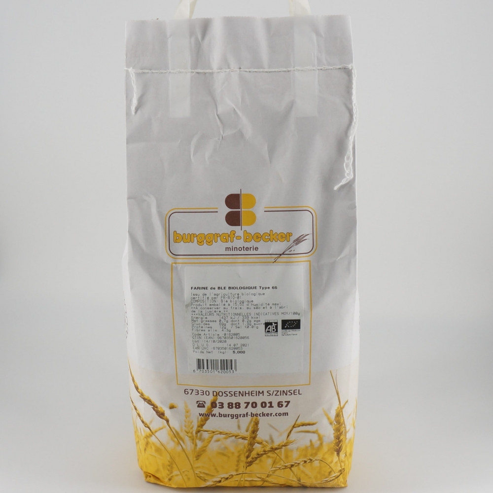 Farine de blé biologique type 65 - 5kg