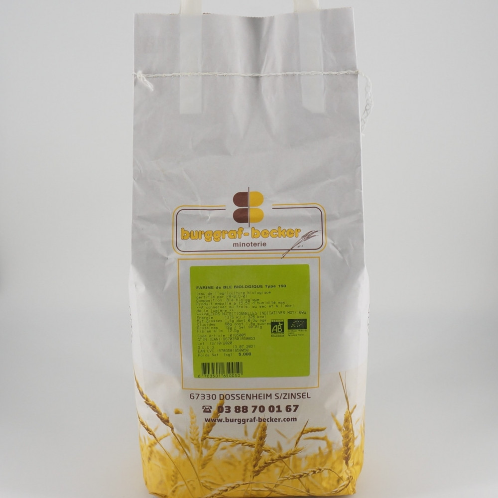 Farine de blé biologique type 150 -5kg