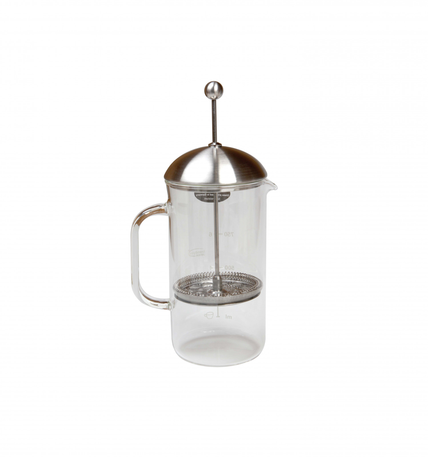 Cafetiere a piston verre/inox