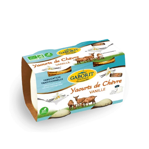 Yaourt chevre vanille 2x125g