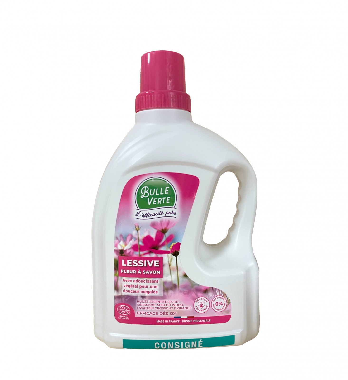 Lessive Liquide Fleur à Savon 2l Bulle Verte - Le Colibri