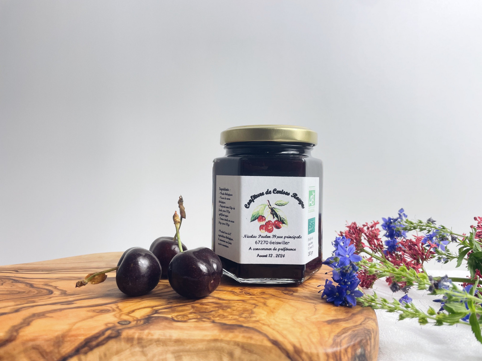 Confitures de cerises Confiture Paulen 230g