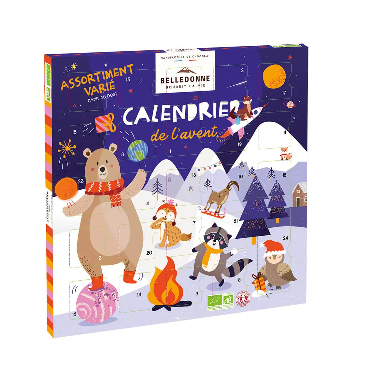 Calendrier de l'avent enfant 145gx8 belledonne