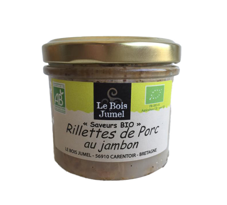 Le Bois Jumel - Rillettes de Porc au Jambon Bio - 90g