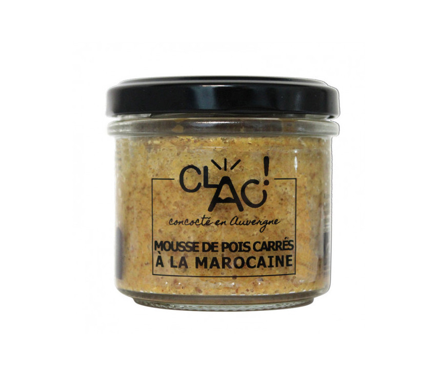 Clac! Mousse de Pois Carrés à la Marocaine Vegan 100g