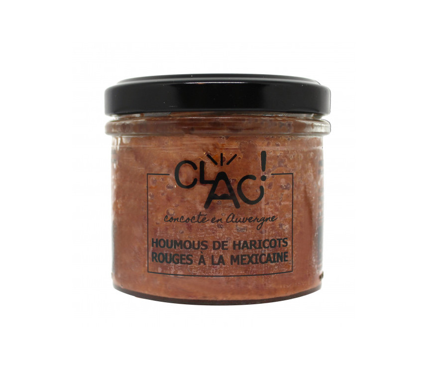 Clac! Houmous de Haricots Rouges à la Mexicaine Vegan 100g