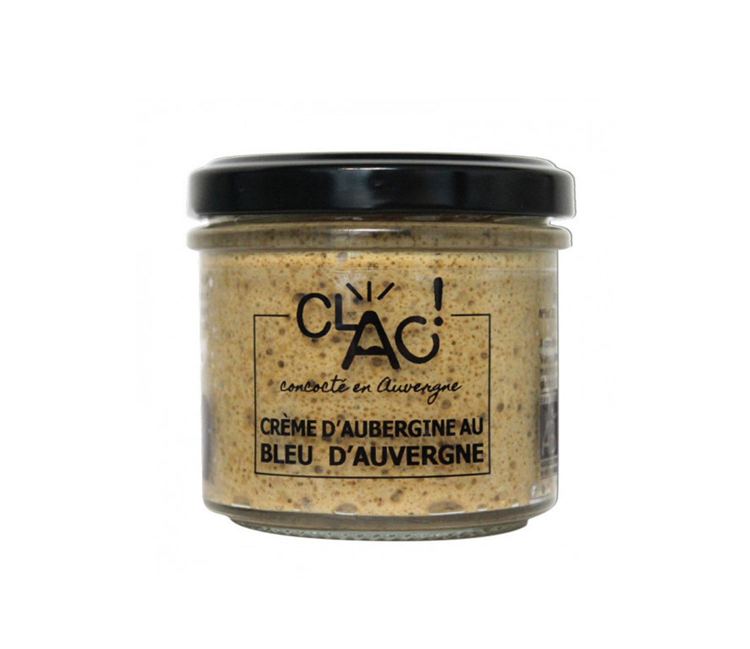 Crème d'Aubergine au bleu d'Auvergne 100g Clac!