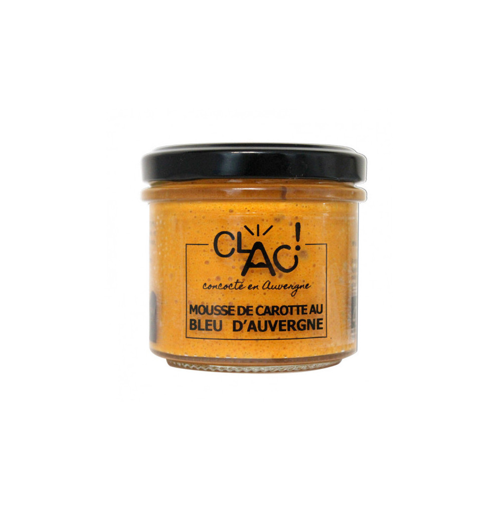 Clac! Mousse de Carotte au Bleu d'Auvergne 100g