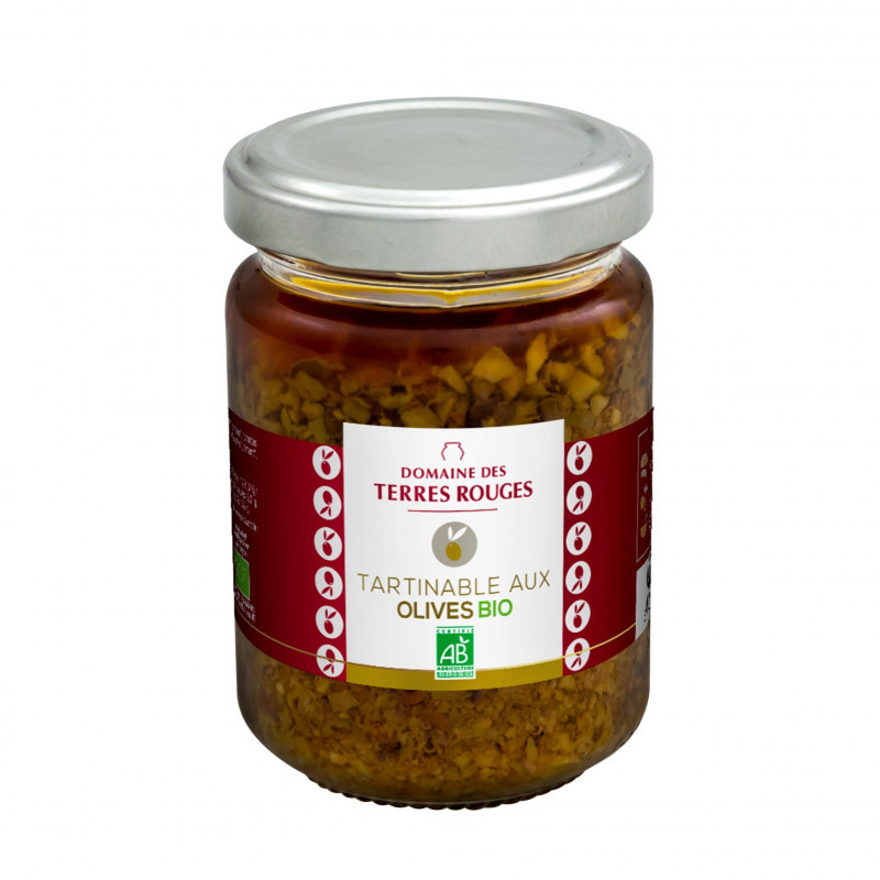 Tartinable aux Olives Bio Domaine des Terres Rouges 120g