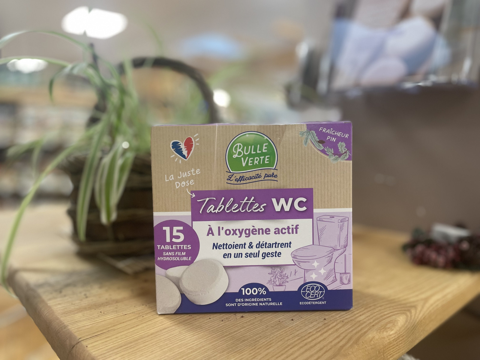 Tablette wc 300g bulle vert