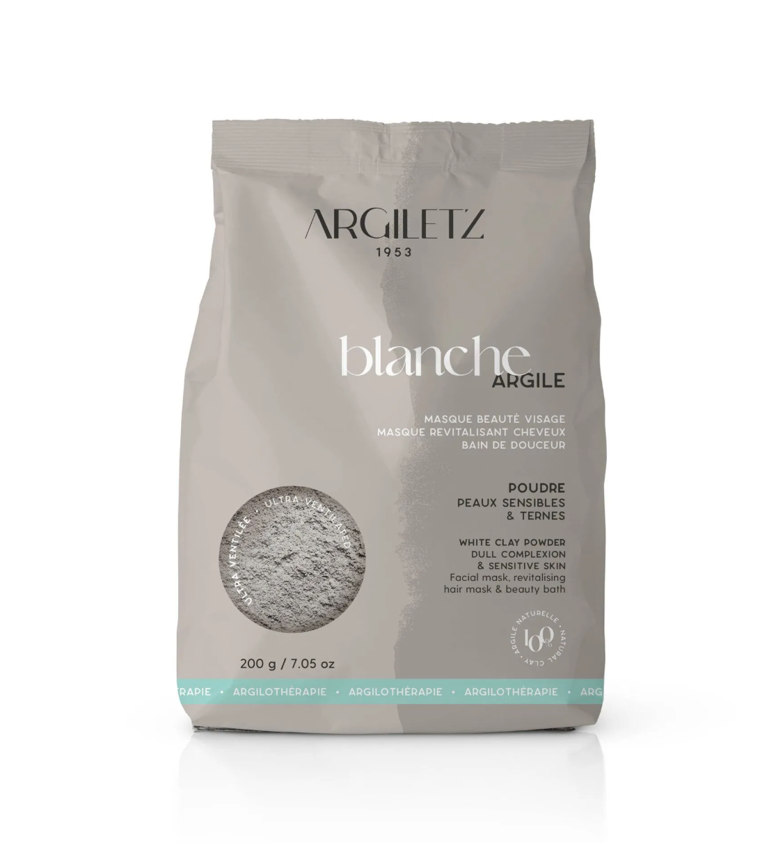 Agrille blanche ultraventilee 200g argiletz