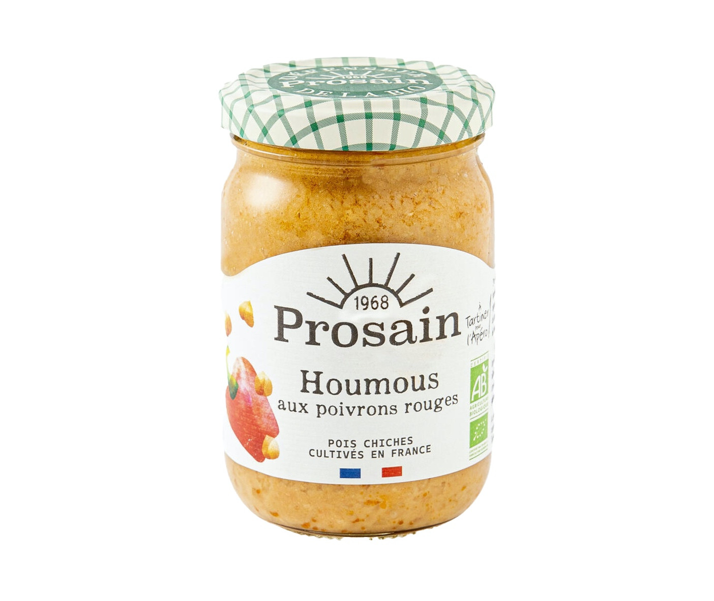 Houmous de Poivrons Rouges Bio 195g Prosain