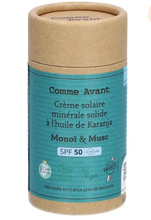 Creme solaire comme avant monoi et musc 80g